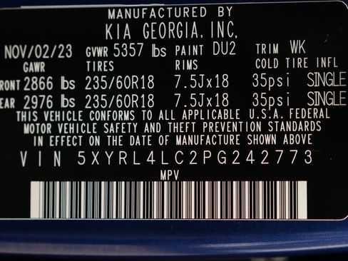 Used 2023 Kia Sorento S w/ Panoramic Sunroof Package image 40