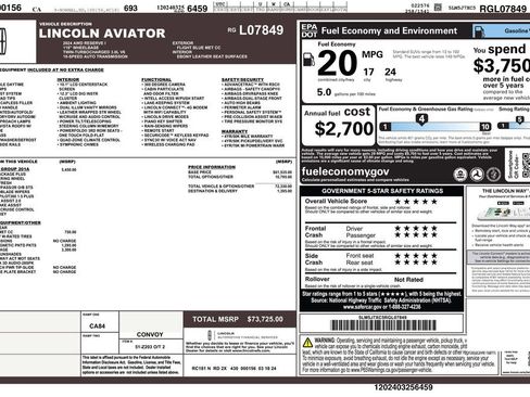Used 2024 Lincoln Aviator Reserve w/ Equipment Group 201A AWD/4WD image 4