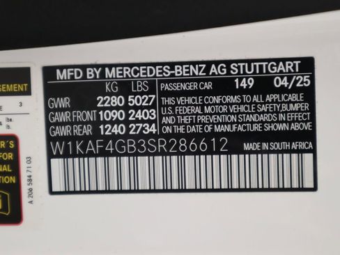 Certified 2025 Mercedes-Benz C 300 Sedan image 35