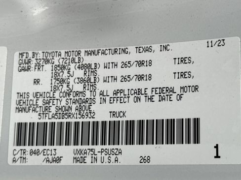 Used 2024 Toyota Tundra SR5 w/ SR5 Premium Package AWD/4WD image 33