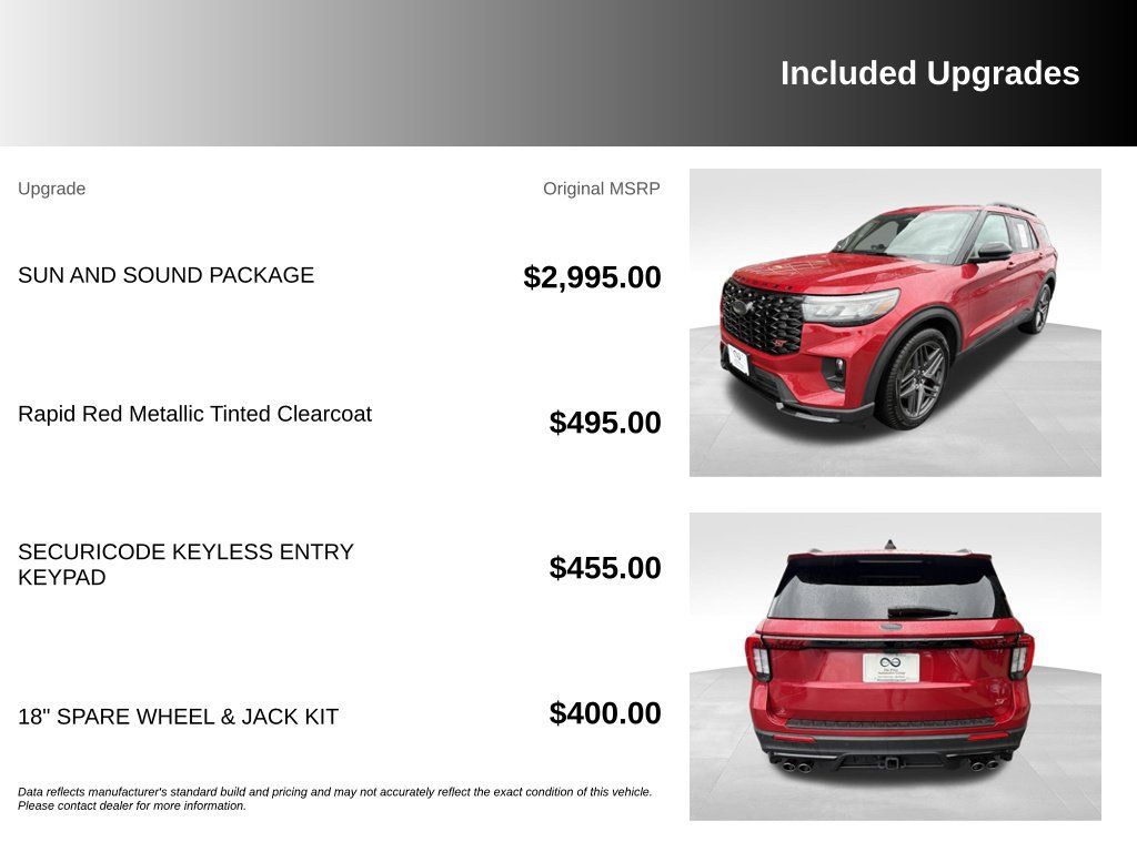 Used 2025 Ford Explorer ST w/ Sun And Sound Package AWD/4WD image 6