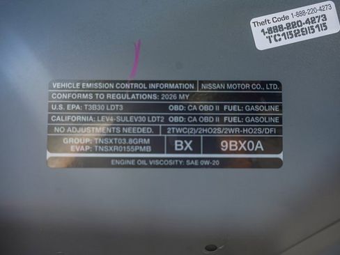 New 2026 Nissan Frontier PRO-4X w/ Pro-4x Convenience Package image 33