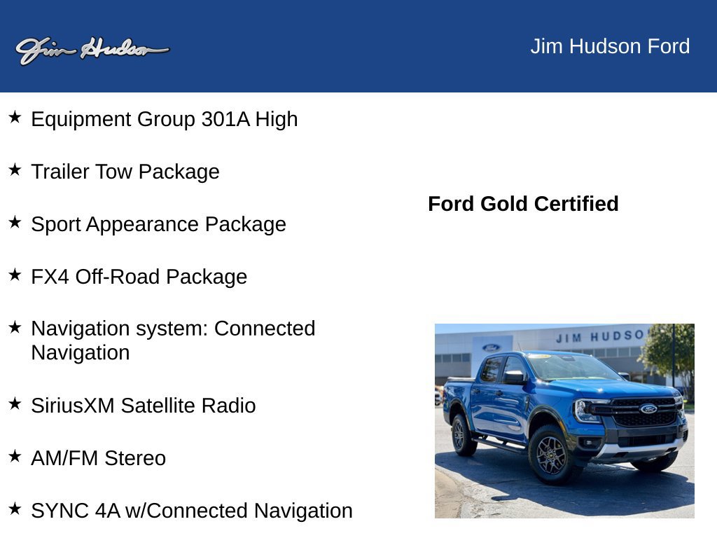 Used 2024 Ford Ranger XLT w/ FX4 Off-Road Package AWD/4WD image 12