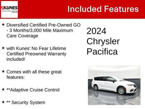 Certified 2024 Chrysler Pacifica Touring-L FWD image 4