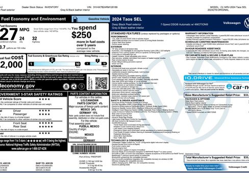 Used 2024 Volkswagen Taos SEL AWD/4WD image 11