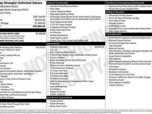 Certified 2022 Jeep Wrangler Unlimited Sahara w/ Cold Weather Group AWD/4WD image 3