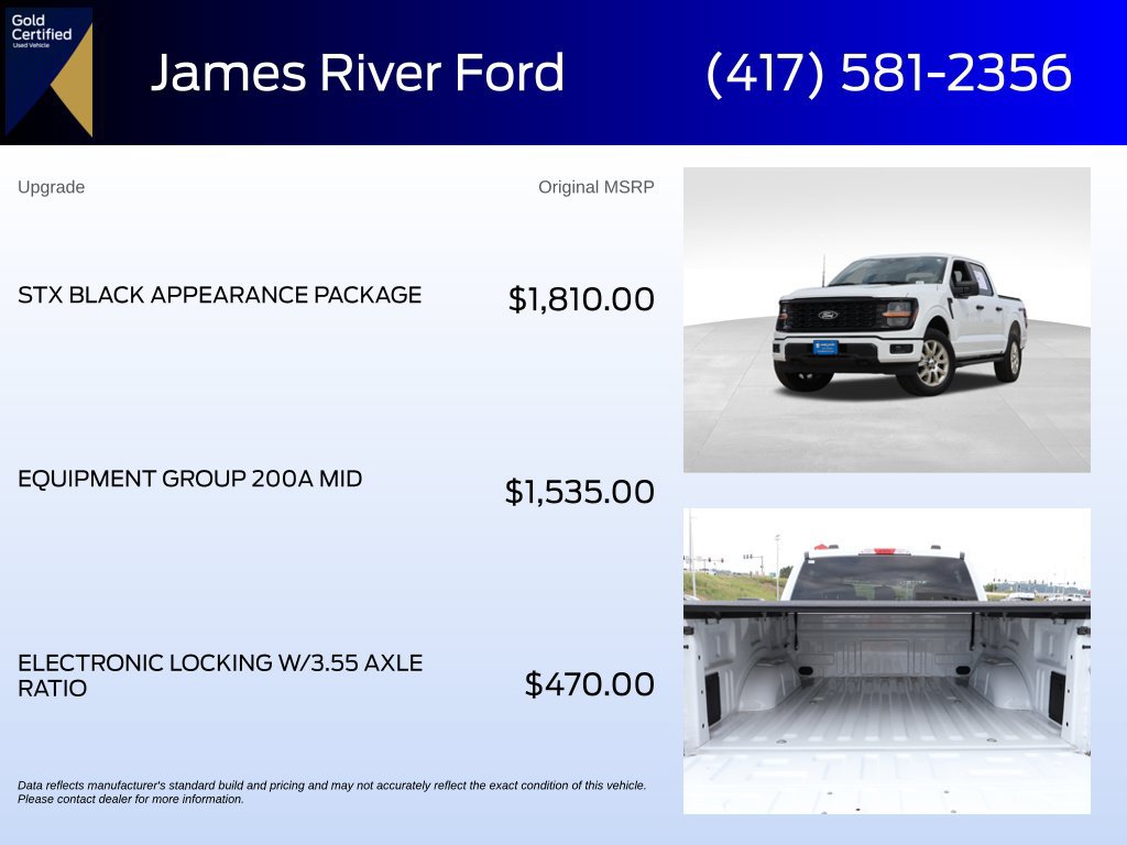 Used 2025 Ford F150 STX w/ STX Black Appearance Package AWD/4WD image 6