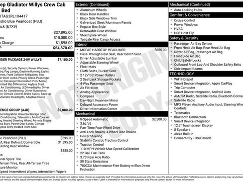 Used 2024 Jeep Gladiator Sport AWD/4WD image 2