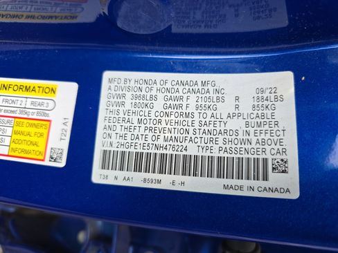 Used 2022 Honda Civic Si image 32