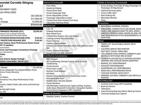 Used 2021 Chevrolet Corvette Stingray Preferred Cpe w/ Z51 Performance Package image 27