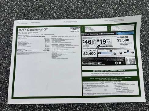 New 2026 Bentley Continental GT image 50