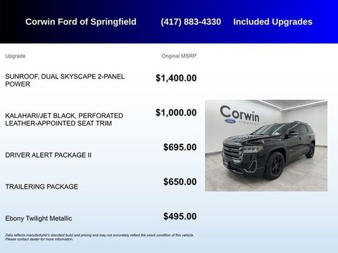 Used 2020 GMC Acadia AT4 w/ Driver Alert Package II image 5