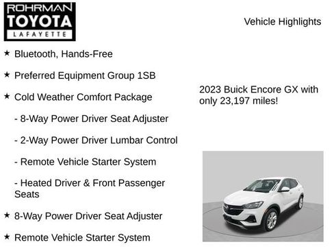 Used 2023 Buick Encore GX Preferred w/ Cold Weather Comfort Package FWD image 7