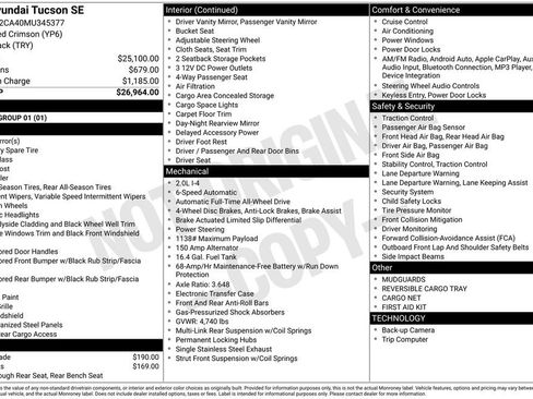 Used 2021 Hyundai Tucson SE image 32