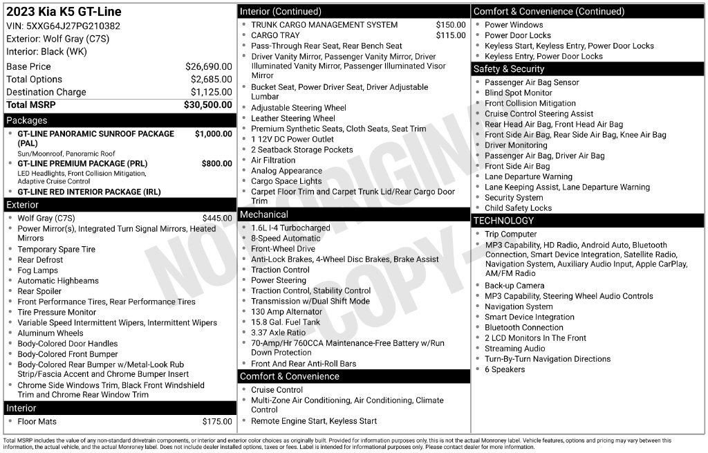 Used 2023 Kia K5 GT-Line FWD image 4