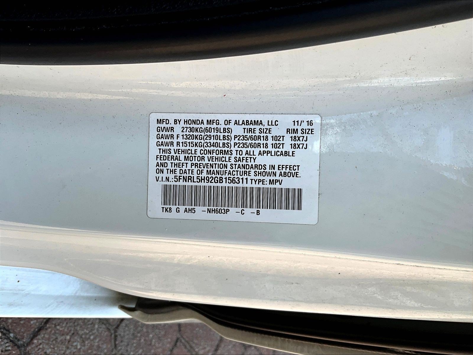 Used 2016 Honda Odyssey Touring Elite image 19