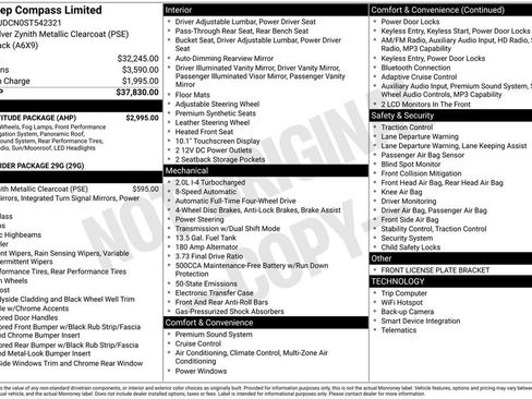 Used 2025 Jeep Compass Limited w/ High Altitude Package AWD/4WD image 2