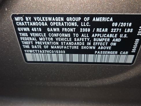 Used 2017 Volkswagen Passat 1.8T SEL Premium FWD image 6