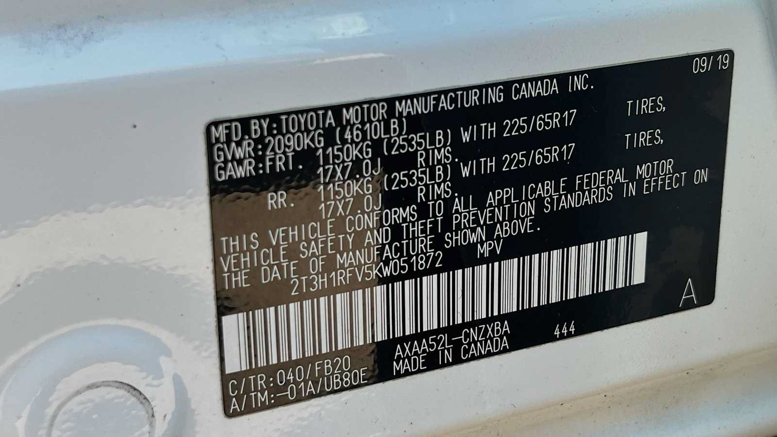 Used 2019 Toyota RAV4 LE FWD image 49