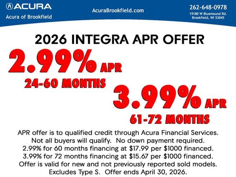 New 2026 Acura Integra A-Spec FWD image 8