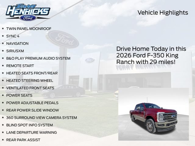 New 2026 Ford F350 King Ranch w/ FX4 Off-Road Package AWD/4WD image 4