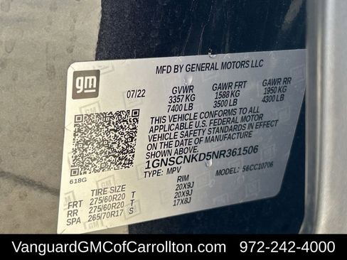 Used 2022 Chevrolet Tahoe LT image 34