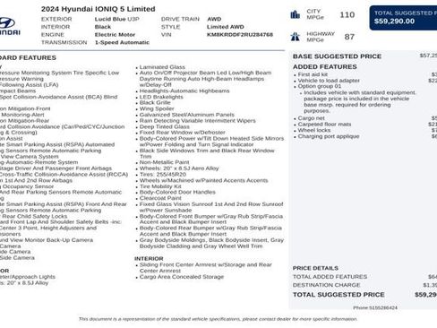 Used 2024 Hyundai Ioniq 5 Limited AWD/4WD image 3