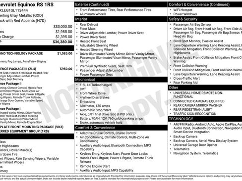 Used 2025 Chevrolet Equinox RS w/ Safety and Technology Package FWD image 38