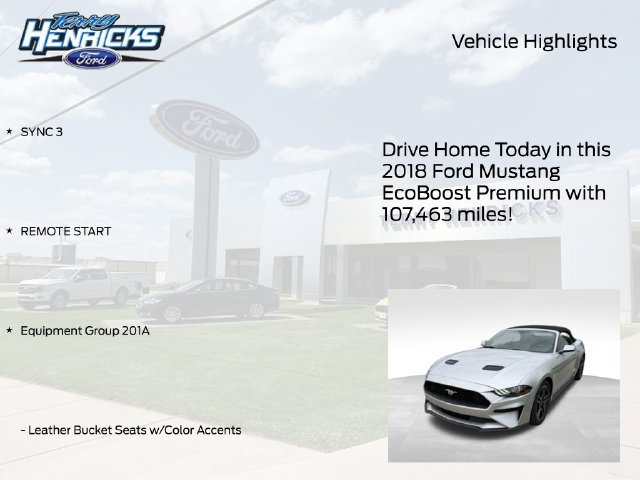 Used 2018 Ford Mustang Premium w/ Equipment Group 201A RWD image 4