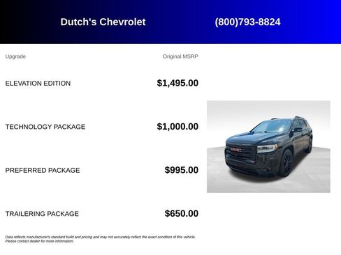 Used 2023 GMC Acadia SLT w/ Elevation Edition AWD/4WD image 6
