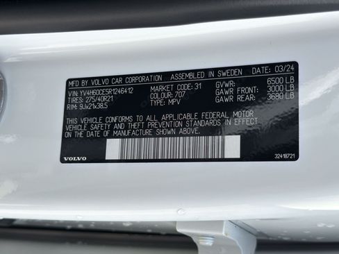 Used 2024 Volvo XC90 T8 Plus w/ Protection Package Premier AWD/4WD image 19