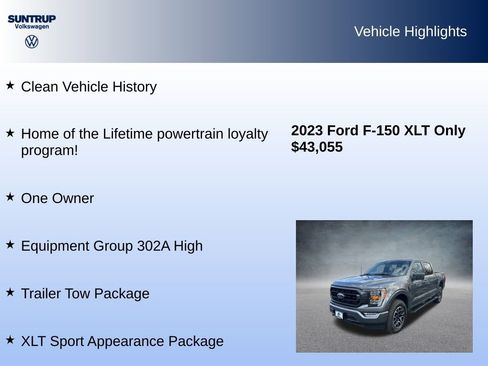 Used 2023 Ford F150 XLT w/ Equipment Group 302A High image 8