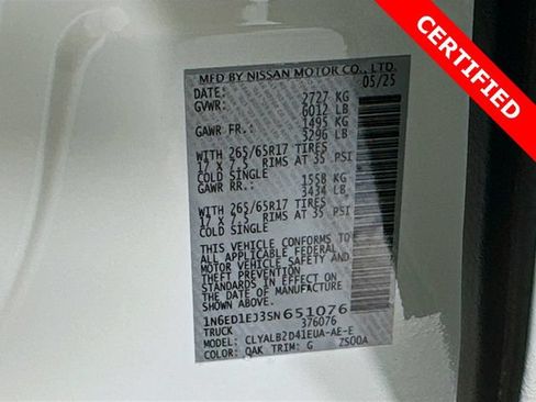 Used 2025 Nissan Frontier SV RWD image 31
