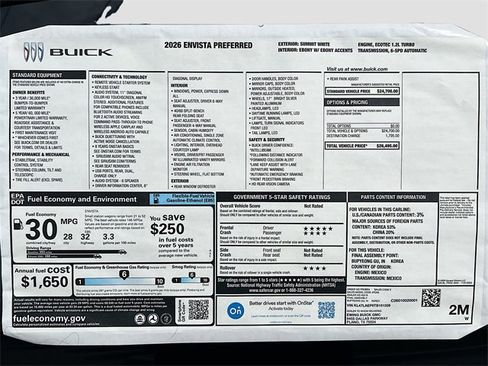 New 2026 Buick Envista Preferred image 21