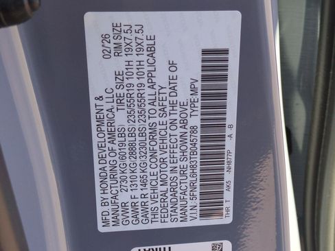 New 2026 Honda Odyssey Touring image 19