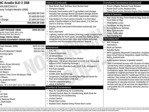 Used 2019 GMC Acadia SLE w/ Driver Alert Package I AWD/4WD image 28