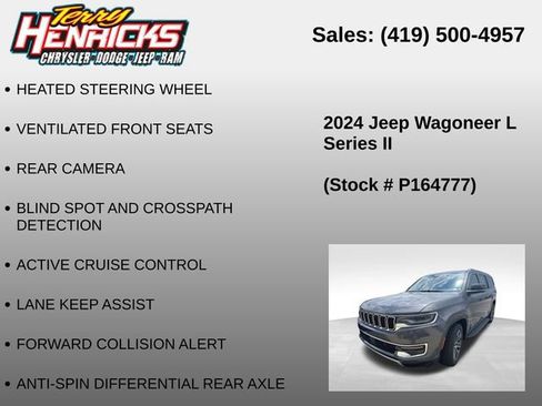 Used 2024 Jeep Wagoneer L Series II w/ Flexible Seating Group AWD/4WD image 13