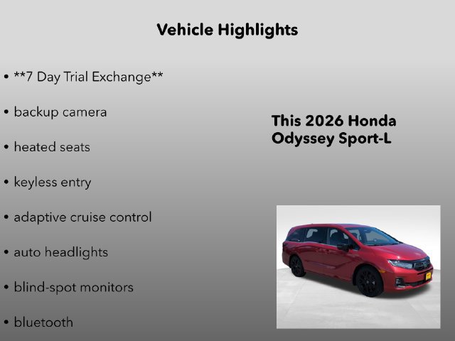 New 2026 Honda Odyssey Sport-L image 5