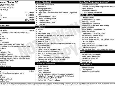Certified 2025 Hyundai Elantra SE FWD image 35