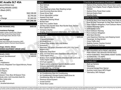 Used 2023 GMC Acadia SLT w/ Trailering Package image 44