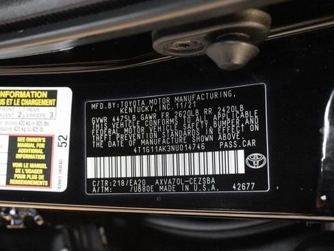 Used 2022 Toyota Camry SE FWD image 27