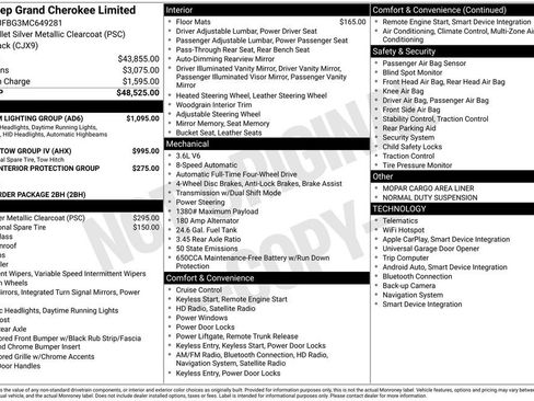 Used 2021 Jeep Grand Cherokee Limited w/ Premium Lighting Group AWD/4WD image 6