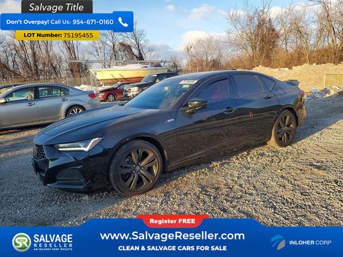 Used 2021 Acura TLX w/ A-SPEC Pkg FWD image 1