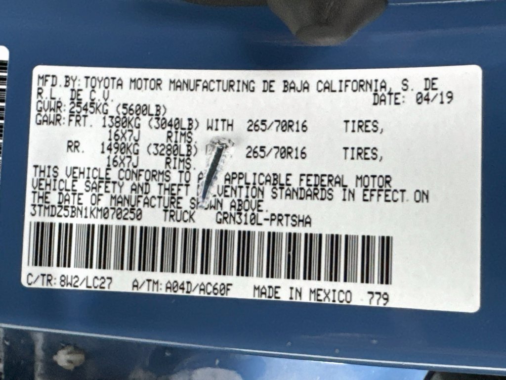 Used 2019 Toyota Tacoma TRD Off-Road AWD/4WD image 30