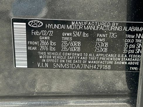 Used 2022 Hyundai Santa Fe SE AWD/4WD image 35