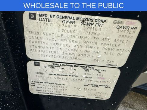 Used 1988 Chevrolet Corvette Coupe image 26