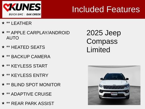 Used 2025 Jeep Compass Limited AWD/4WD image 2