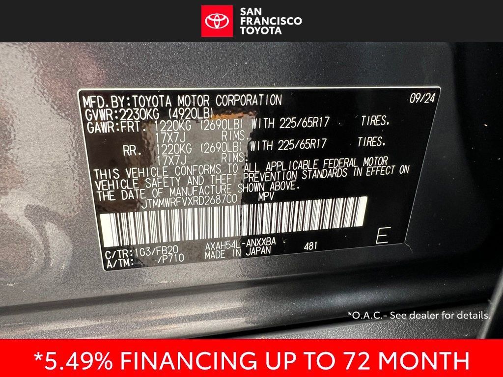Certified 2024 Toyota RAV4 LE AWD/4WD image 39