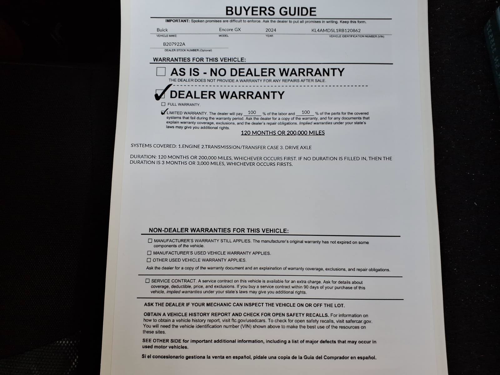 Used 2024 Buick Encore GX Sport Touring w/ Comfort Package FWD image 35