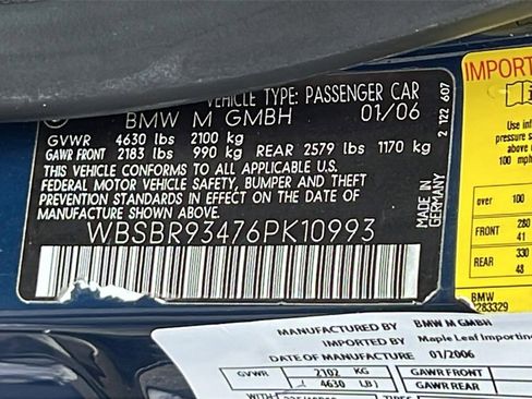 Used 2006 BMW M3 Convertible image 12